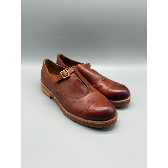 Kork-Ease Shoes - Kork-Ease Niseda Womens Size 9 M Monk Strap Leather Oxford Shoes Brown KE0019916